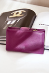 Damski Portfel Z Eko Skóry Fioletowy Isamille
