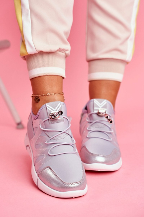 Sportowe Damskie Buty Z Suwakiem i Ściągaczem Szare Terfin