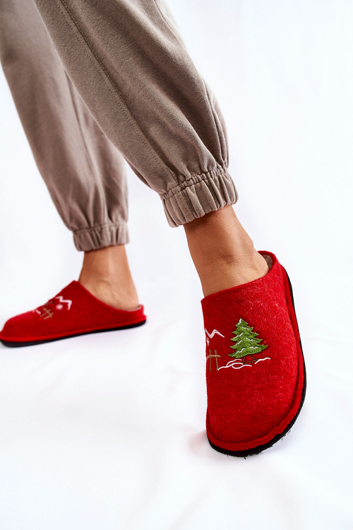 Domowe Papcie Big Star KK276017 Czerwono-Beżowe