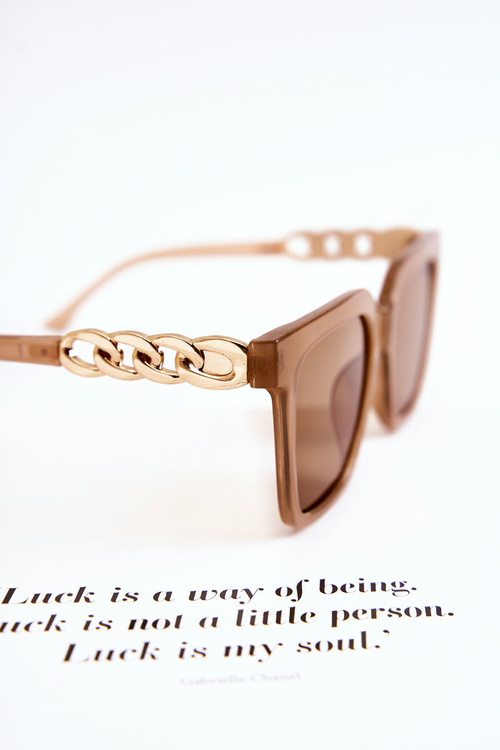 Modne Okulary Przeciwsłoneczne V120043 Nude