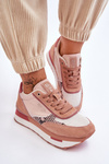 Modne Sneakersy Memory Foam System Big Star LL274366 Różowe
