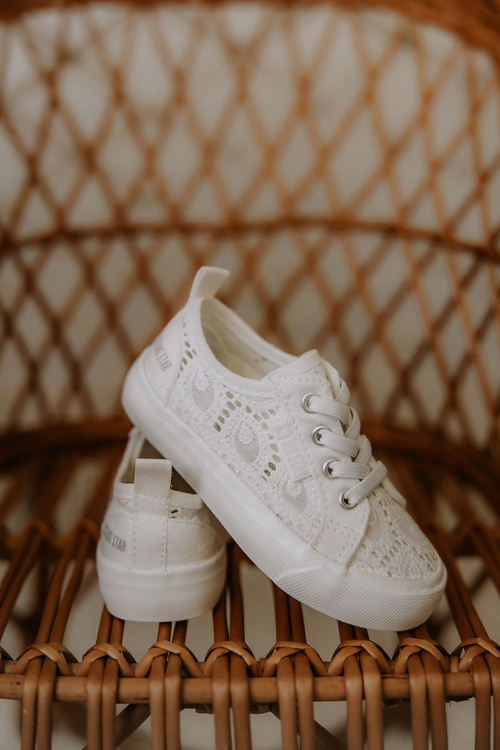 Trampki Ażurowe Big Star JJ374134 Białe