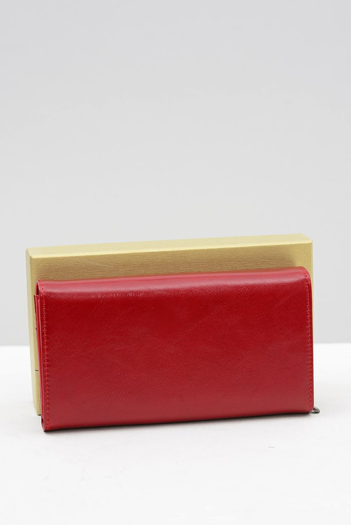 Duży Damski Czerwony Portfel