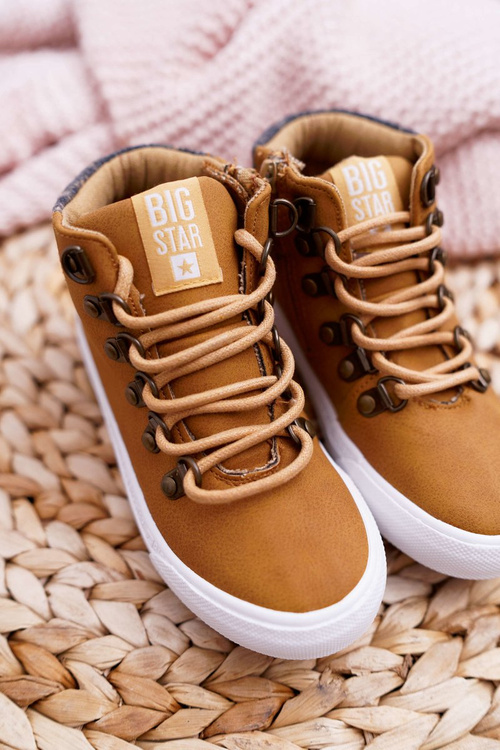 Trzewiki Dziecięce Chłopięce Big Star Camel EE374039