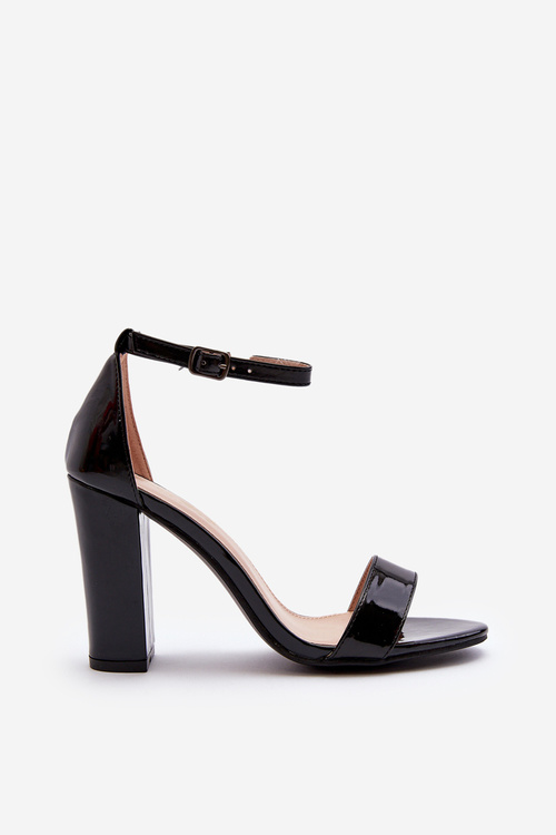 Sandały Na Słupku Czarne Thakko