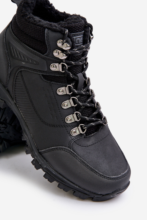 Ocieplane Buty Trekkingowe Męskie Czarne Loreinae