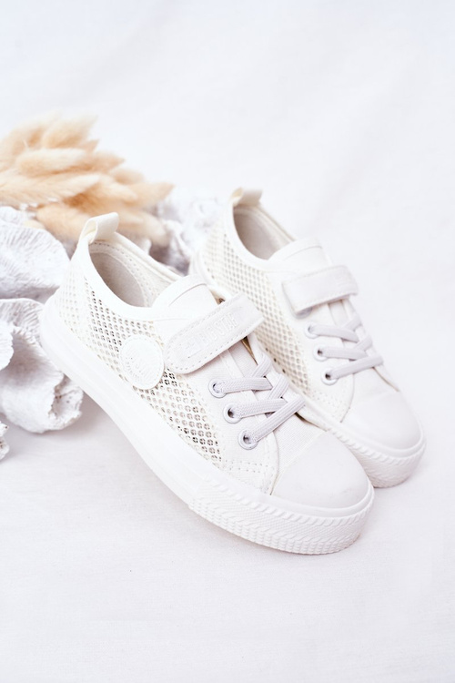 Dziecięce Trampki Z Siateczką BIG STAR HH374014 Białe