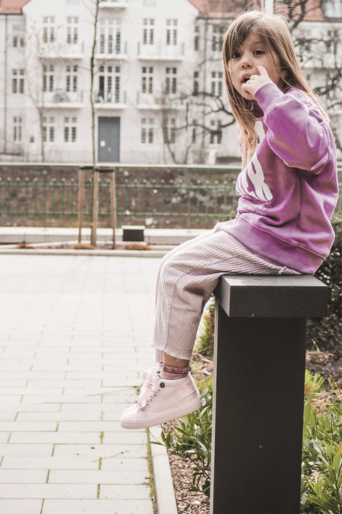 Dziecięce Klasyczne Wysokie Trampki Big Star LL374003 Różowe