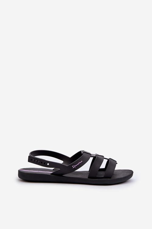 Płaskie Sandały Damskie 83516 Ipanema Style Sandal Fem Czarne