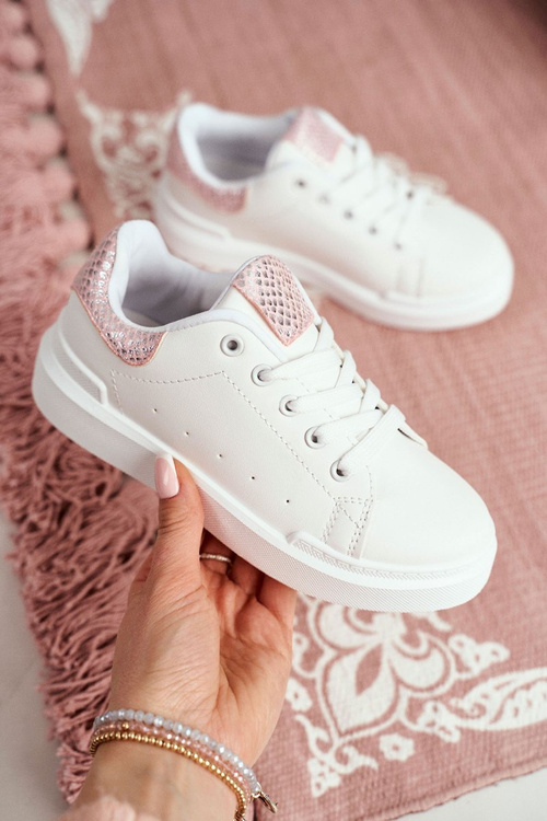 Obuwie Sportowe Dziecięce Na Rzep Białe Ilonka