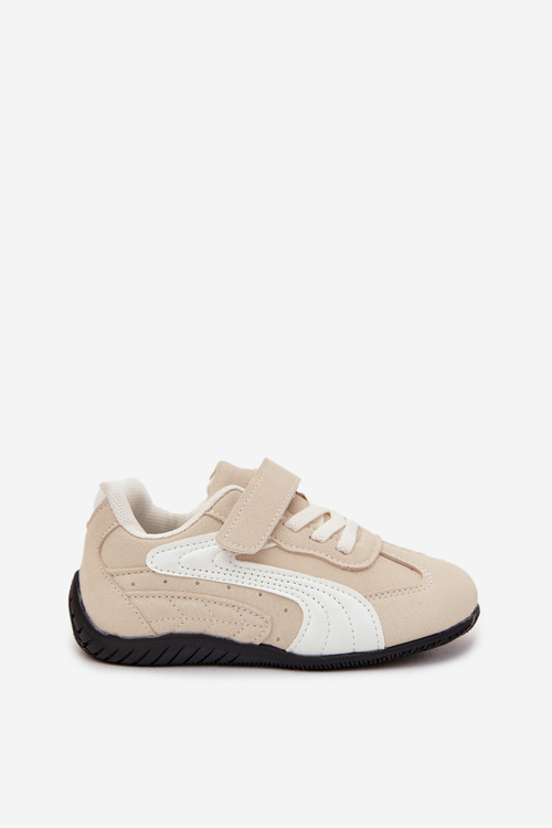 Buty Sportowe Dziecięce Z Rzepem Beżowe Perrin