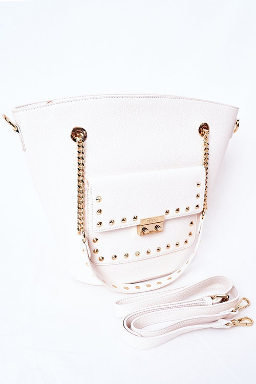 Torebka Shopper Na Ramię NOBO K4080 Biała