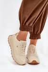 Lekkie Buty Sportowe Damskie Big Star RR274630 HI-POLY SYSTEM Beżowe