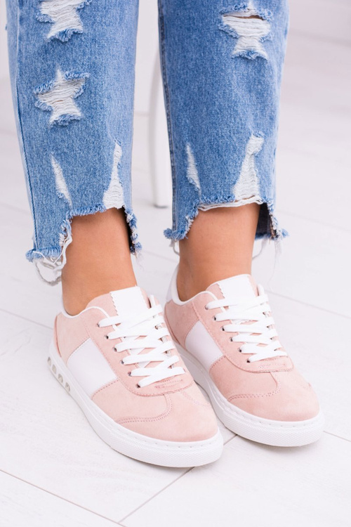 Różowe Trampki Tenisówki Bati