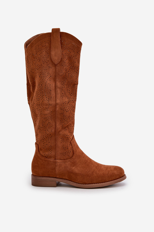 Kozaki Damskie Ażurowe Camel S.Barski HY42-132