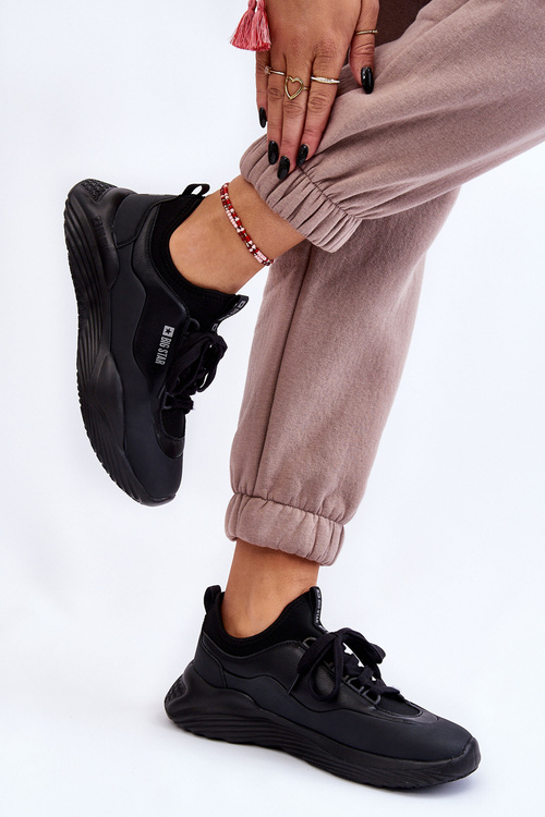 Damskie Sneakersy Memory Foam System Big Star LL274419 Czarne