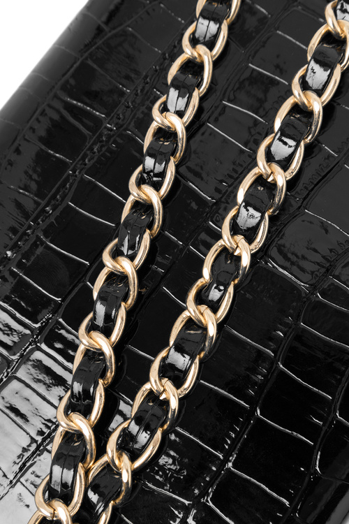 Mała Torebka Wizytowa Zwierzęcy Wzór NOBO NBAG-R3040-C020 Czarna