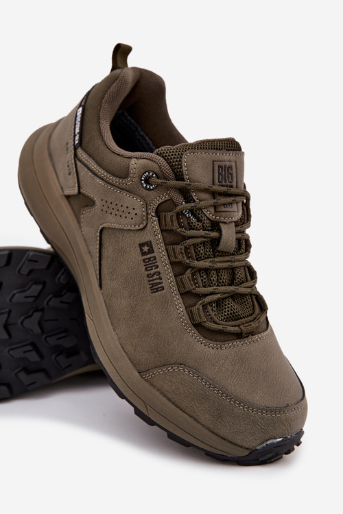 Buty Sportowe Trekkingowe Męskie Big Star OO174367 HI-POLY SYSTEM Khaki