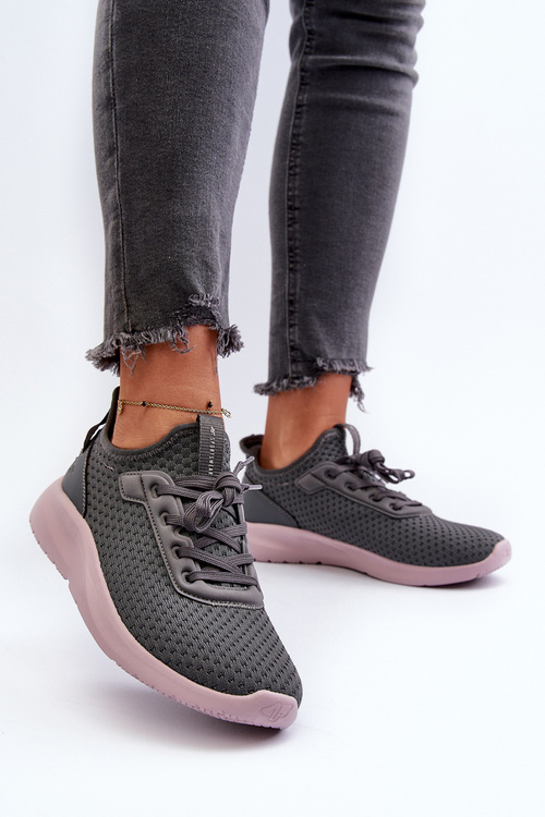 Buty Sportowe Sneakersy Damskie 4F 4FRSS24FLOWF055 Ciemnoszare