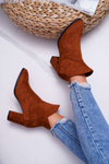 Botki Damskie Na Obcasie Sergio Leone Camel BT525