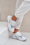 Buty Sportowe Damskie Big Star NN274A094 HI-POLY SYSTEM Biało-Niebieskie