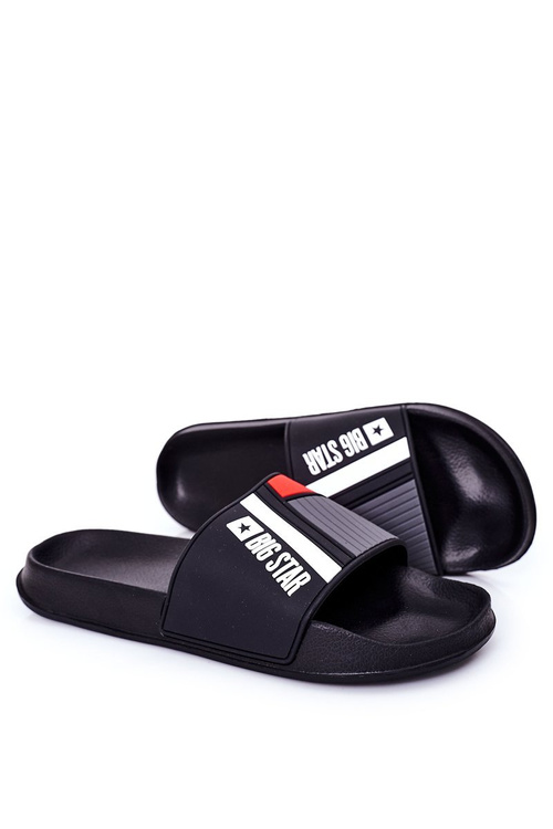 Męskie Klapki Big Star HH174836 Czarne