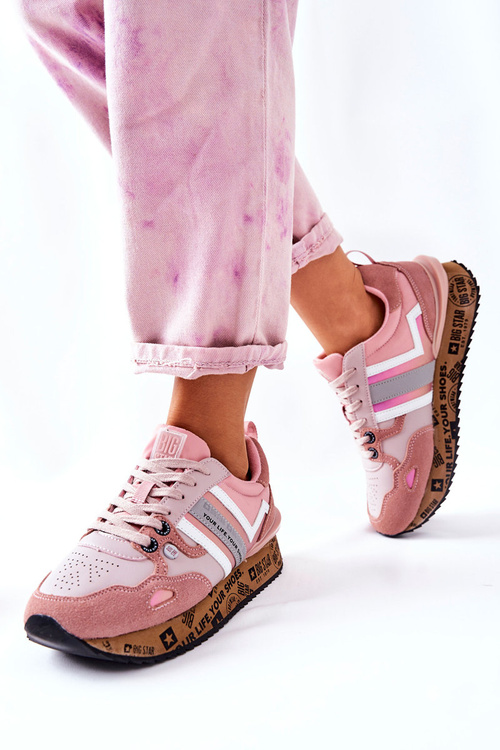 Damskie Sportowe Buty Big Star II274298 Różowe