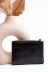 Damski Portfel Z Ekoskóry Czarny Cudea
