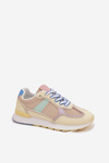 Sneakersy Damskie Z Eko Skóry Żółte Kelira