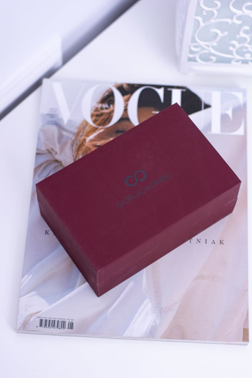 Giorgio Dario Zestaw Damski Zegarek Pudrowy Róż Z Brokatem Dwie Bransoletki