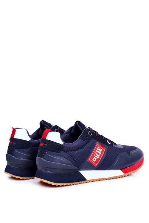 Sportowe Męskie Buty Big Star Granatowe GG174182