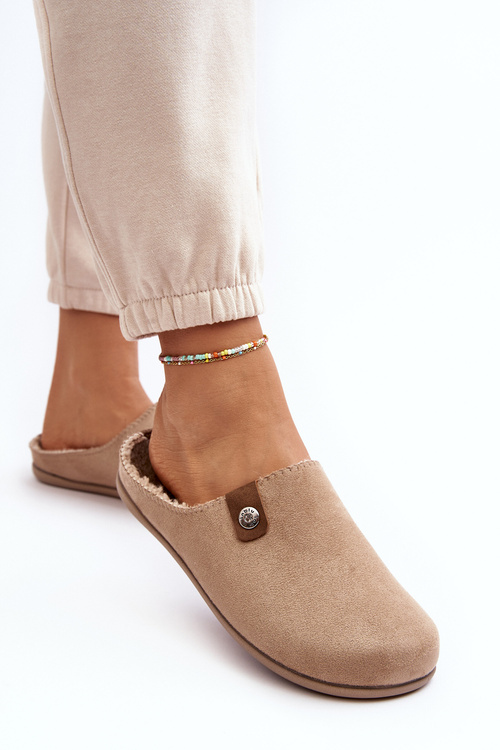 Obuwie Domowe Kapcie Damskie Inblu GF000011 Beżowe