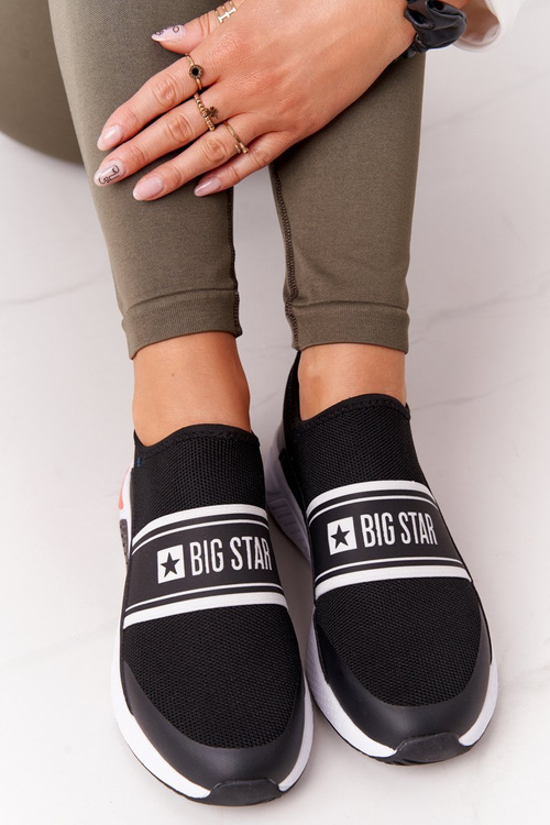 Sportowe Buty Slip-On Memory Foam Big Star HH274536 Czarne