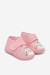 Kapcie Dziecięce Na Rzep Różowe Katline