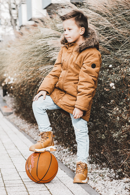 Dziecięce Botki Trapery Ocieplane Na Suwak Camel Marvin