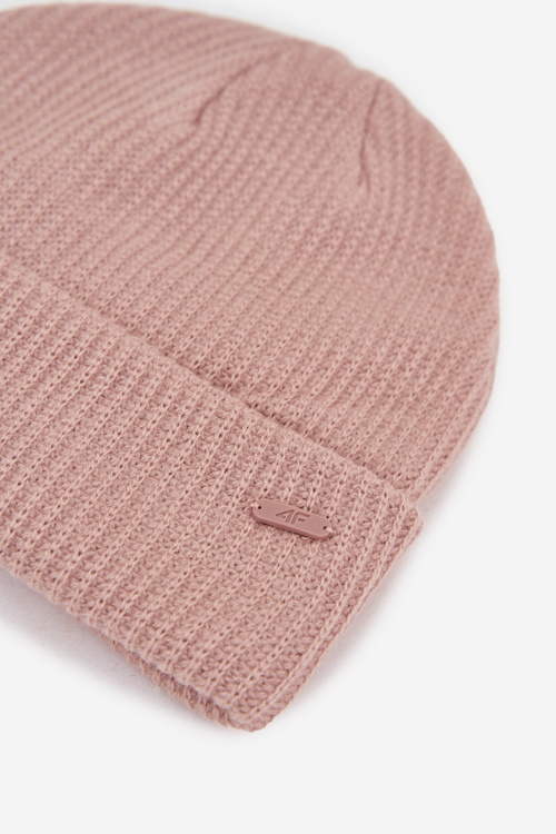 Dwuwarstwowa Czapka Damska 4F 4FAW23ACAPF291-83S Beżowa