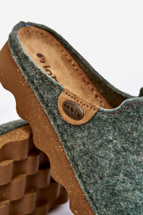 Obuwie Domowe Kapcie Damskie Profilaktyczne Inblu DK000011 Zielone