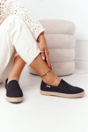Espadryle Na Plecionej Podeszwie Big Star DD274017 Czarne
