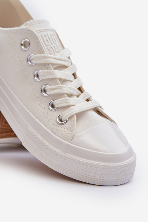 Trampki Męskie Niskie Big Star NN174111 Białe