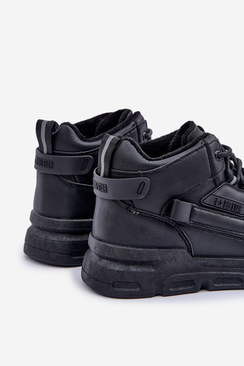 Sneakersy Męskie Ocieplane Big Star OO174587 HI-POLLY SYSTEM Czarne