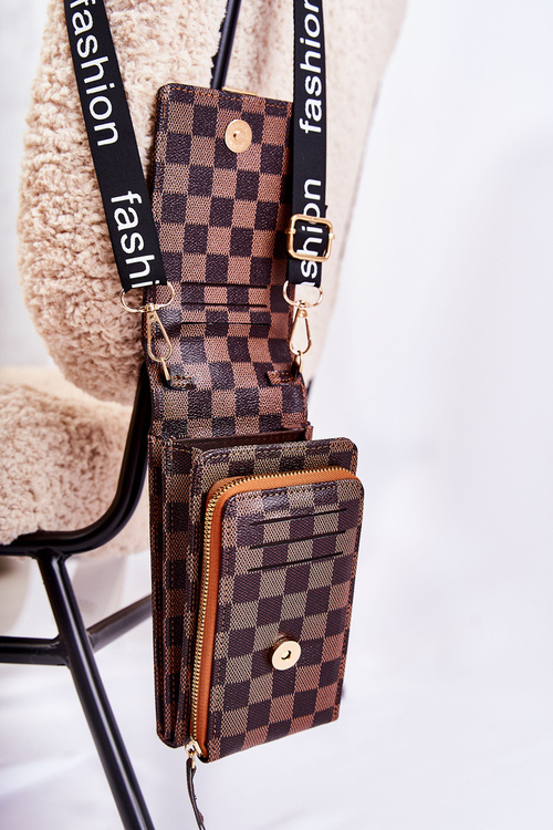 Portfel Torebka 2w1 Na Magnes W Kratę Brązowy Costa