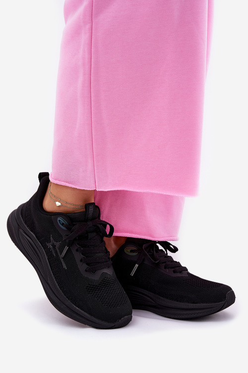 Buty Sportowe Sneakersy Damskie Big Star RR274A144 HI-POLY SYSTEM Czarne