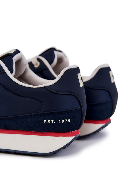 Męskie Sneakersy Memory Foam Big Star JJ174296 Granatowe