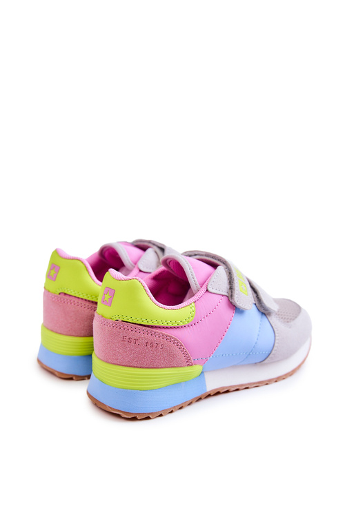 Dziecięce Sportowe Buty Memory Foam Big Star JJ374252 Różowo-Niebieskie