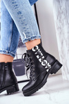 Botki Damskie Trapery Czarne Verso