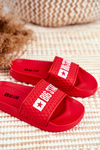 Klapki Dziecięce Big Star Czerwone Pikowane GG374801
