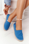 Espadryle Na Plecionej Podeszwie Big Star DD274A152 Niebieskie
