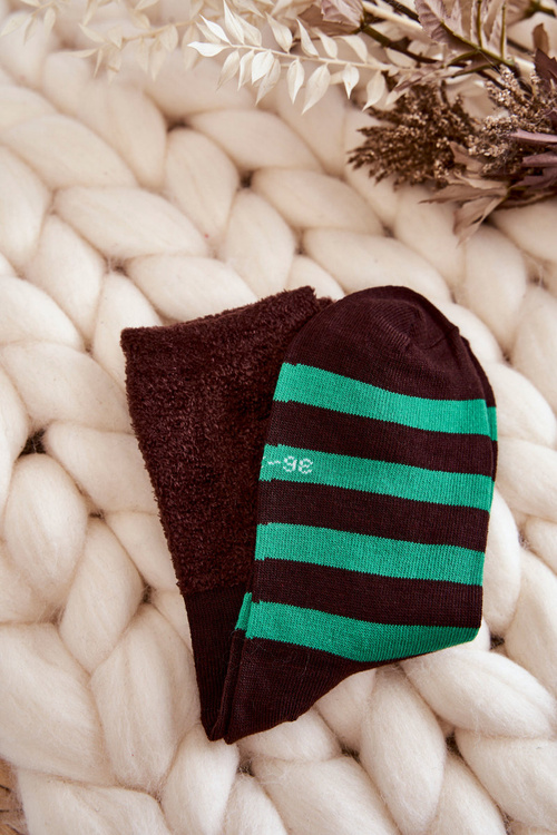 Klasyczne Damskie Skarpety W Paski 5-Pak Multikolor