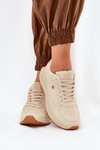 Lekkie Buty Sportowe Damskie Big Star RR274630 HI-POLY SYSTEM Beżowe