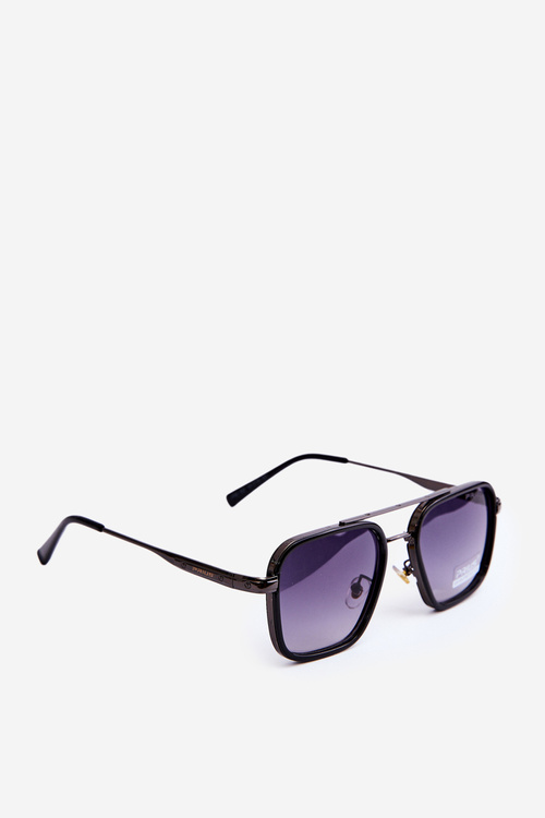 Okulary Przeciwsłoneczne Damskie Pilotki UV400 Czarne